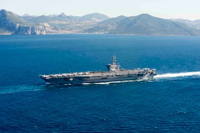 Eisenhower Carrier Strike Group Enters Mediterranean