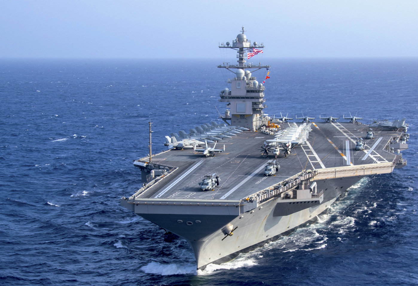 US Military News USS Gerald R Ford CVN 78 Replenishment At Sea