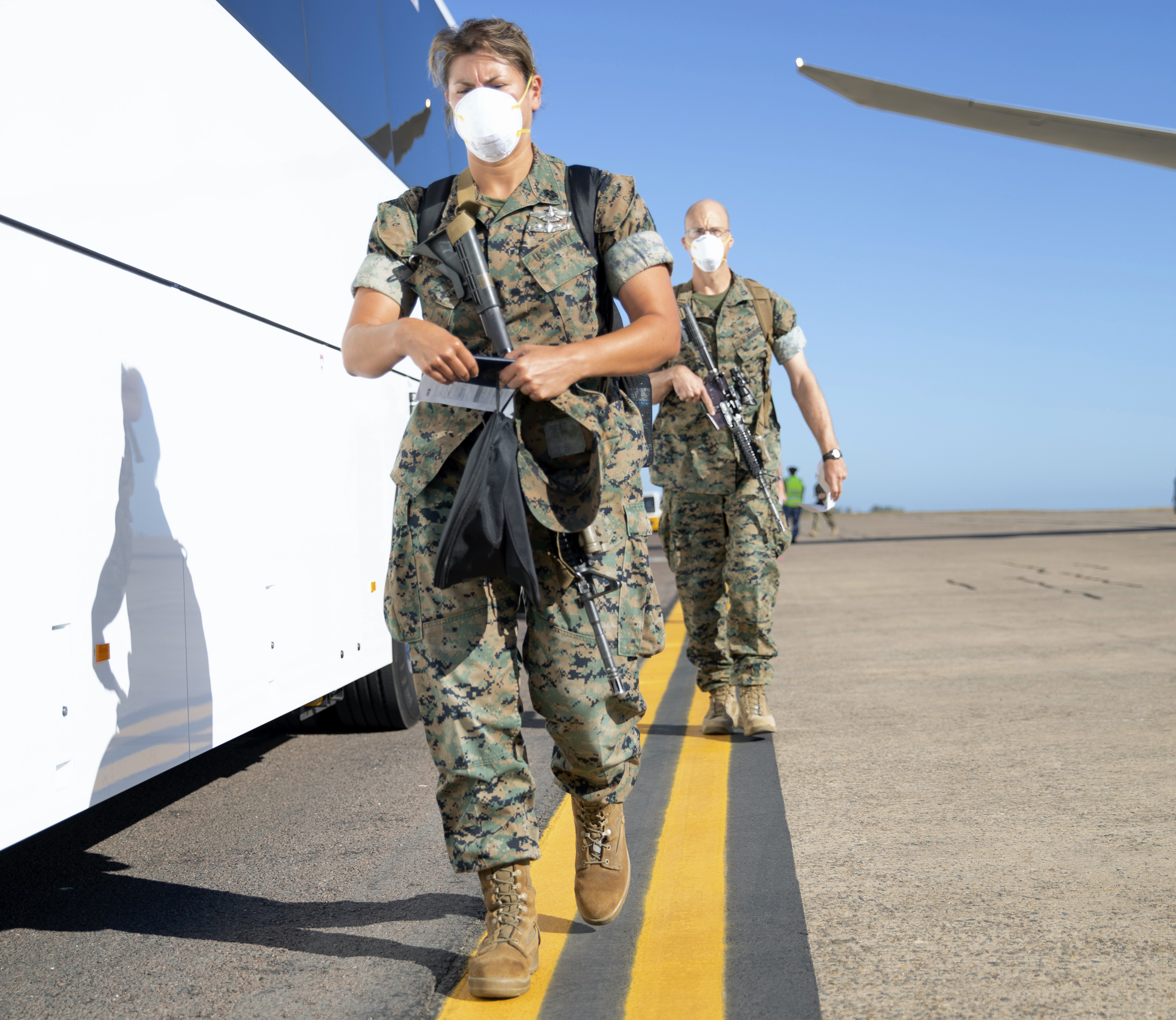Flyover • U.S. Marines and Sailors • Marine Rotational Force – (MRF-D) • Darwin, Australia