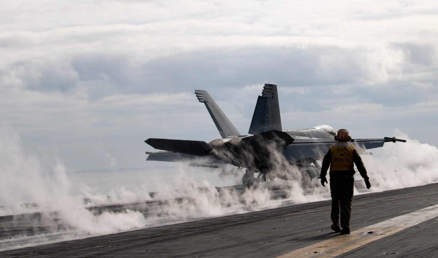VIDEO Navy Pilots Flying Dozens of Daily Russian Deterrence Missions from USS Harry S
