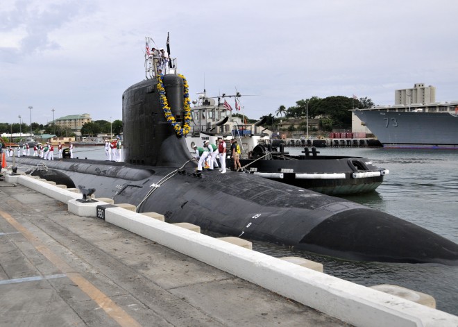 USS Hawaii returns to Joint Base Pearl Harbor-Hickam after completing a six-month deployment to the western Pacific region In November. U.S. Navy Photo