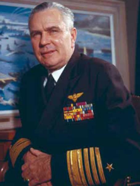Chief of Naval Operations Admiral George Anderson was responsible for planning the naval quarantine of Cuba as well as preparing for a possible invasion of the country. Later Anderson clashed with Secretary of Defense Robert McNamara over the blockade’s enforcement. Naval Institute Photo Archive