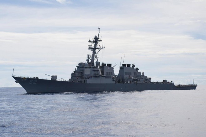 USS Fitzgerald underway in the Pacific Ocean on Sept. 12, 2012. U.S. Navy Photo