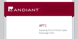 Image from new white paper accusing the Chinese military of a major ongoing hacking operation. Mandiant 