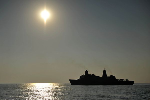 USS New York (LPD 21) transits in the U.S. 5th Fleet area of responsibility in October 2012. US Navy Photo