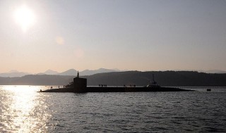 Ohio-class ballistic-missile submarine USS Pennsylvania (SSBN 735) returns to its homeport of Naval Base Kitsap-Bangor, Maine in 2012. US Navy Photo