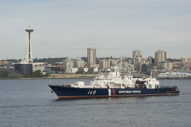 Russian Border Guard vessel Vorovsky during a visit to Seattle, Wash. in 2009. US Coast Guard Photo