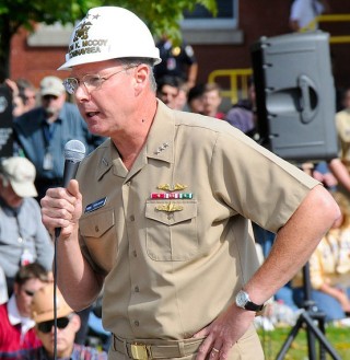 Commander Naval Sea Systems Command, Vice Adm. Kevin McCoy in 2008. US Navy Photo
