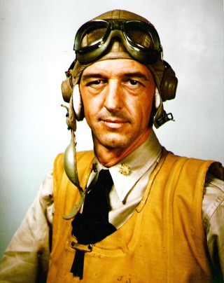 Then Lt. Cmdr. John Thach during World War II. US Navy Photo
