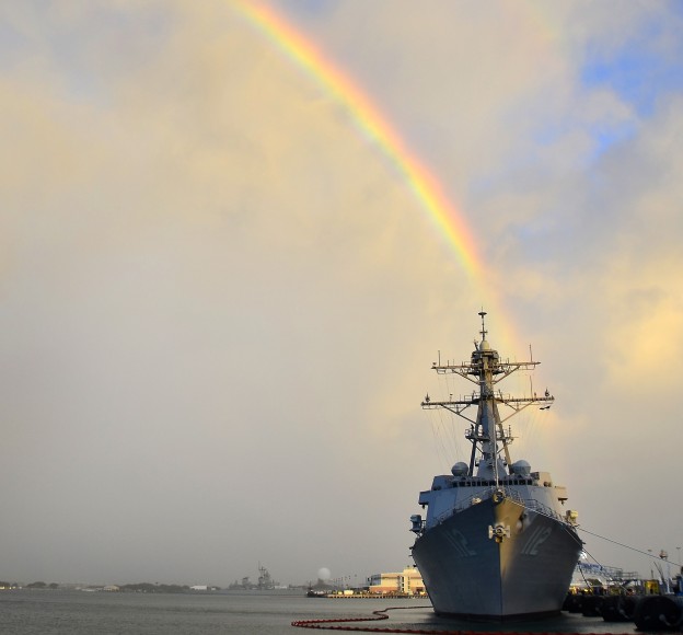 USS Michael Murphy (DDG 112) is moored at its homeport at Joint Base Pearl Harbor-Hickam. US Navy Photo