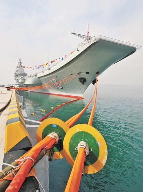 Chinese Carrier Leaves for More Sea Trials 
