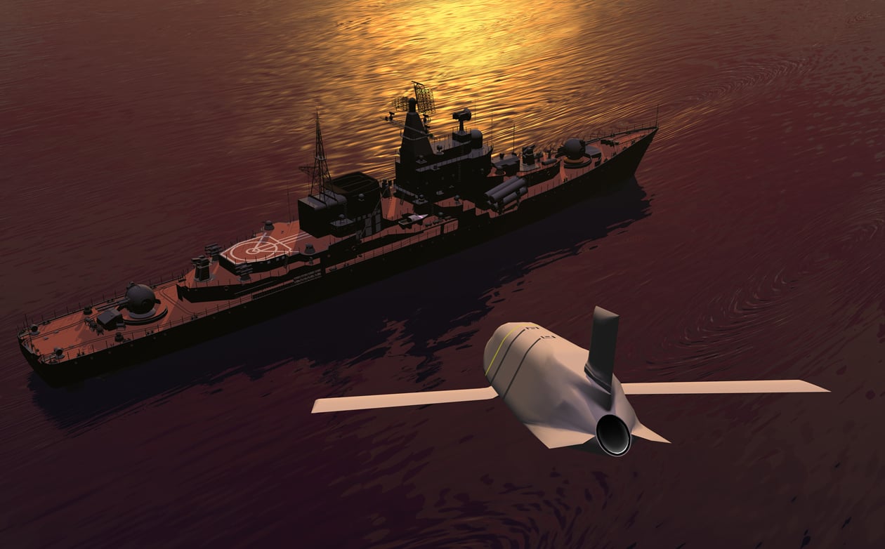 Lockheed Martin artist's conception of the Long Range Anti-Ship Missile (LRASM). Lockheed Martin Photo