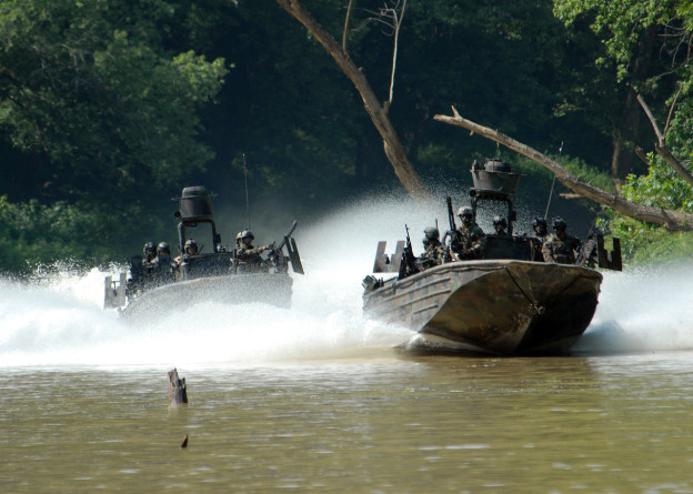 Navy Special Warfare Combatant-craft Crewmen in a 2009 exercise. US Navy Photo