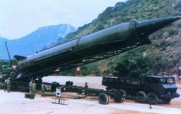 An undated photo of a Chinese DF-3 missile. Federation of American Scientists Photo