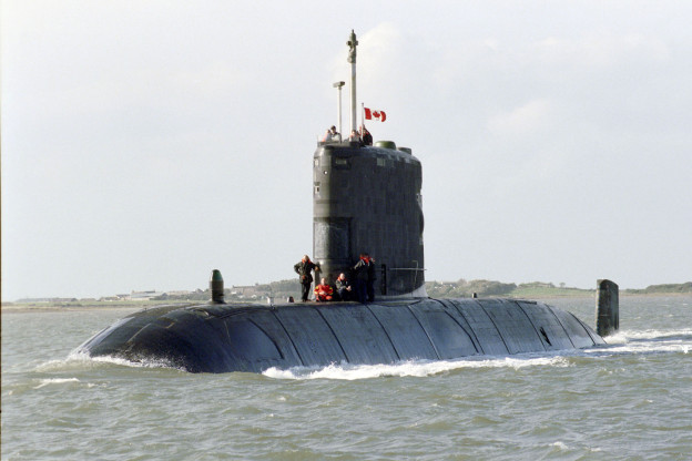 HMCS Windsor transits from the U.K. to her home port in Halifax, Nova Scotia. Canadian Navy Photo