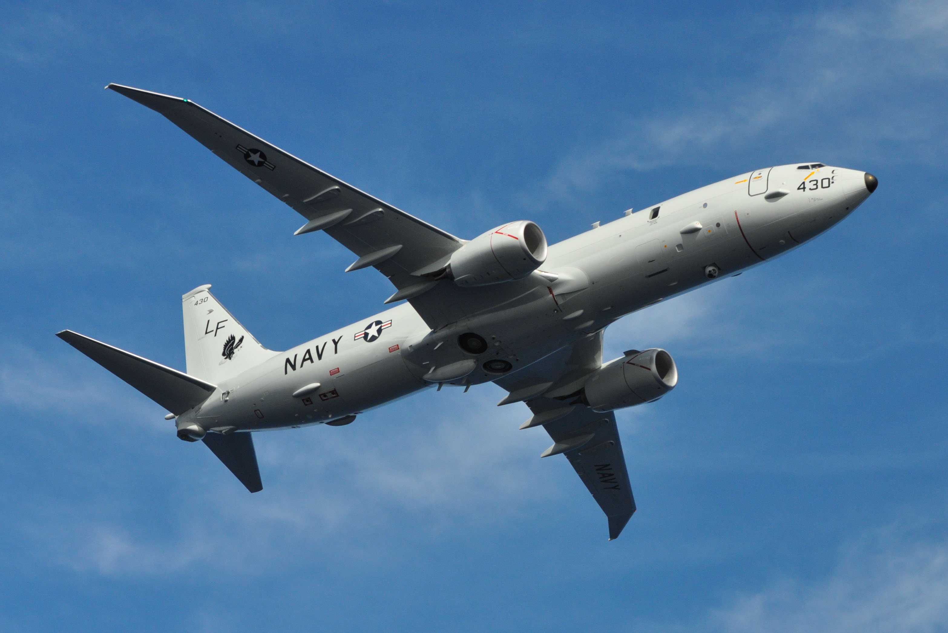 P-8A Poseidon, operated by Patrol Squadron (VP-16) in February, 2013. US Navy Photo