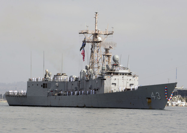 USS Thach (FFG 43) returns to San Diego after completing a six-month deployment in the U.S. 4th Fleet area of responsibility in April, 2013. US Navy Photo 