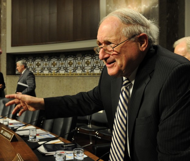 Chairman of the Senate Armed Services Committee (SASC) Sen. Carl Levin in 2012. US Navy Photo