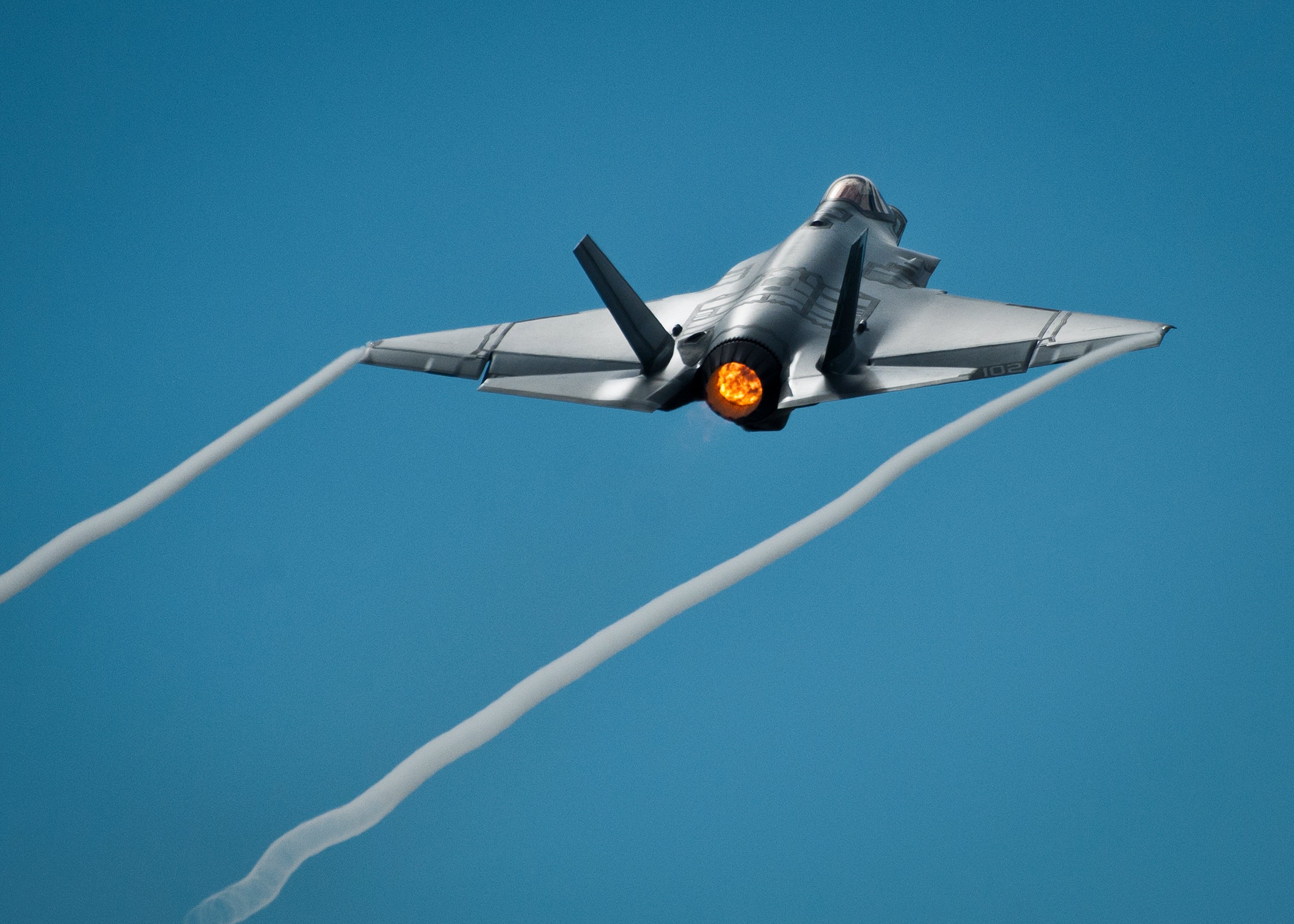 An F-35C Lightning II aircraft on Aug. 14, 2013 at Eglin Air Force Base, Fla. US Navy Photo