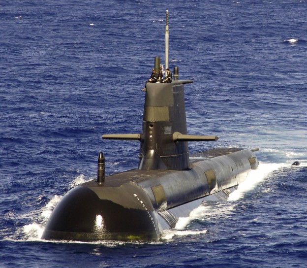 Australian submarine HMAS Rankin in 2006. US Navy Photo