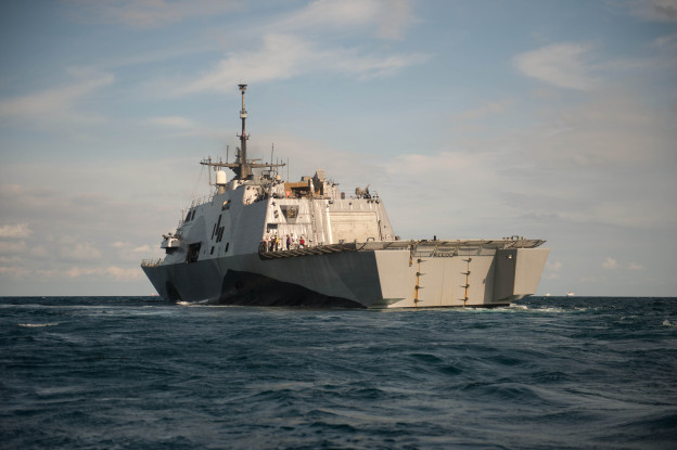 USS Freedom (LCS-1) underway in August 2013. US Navy Photo