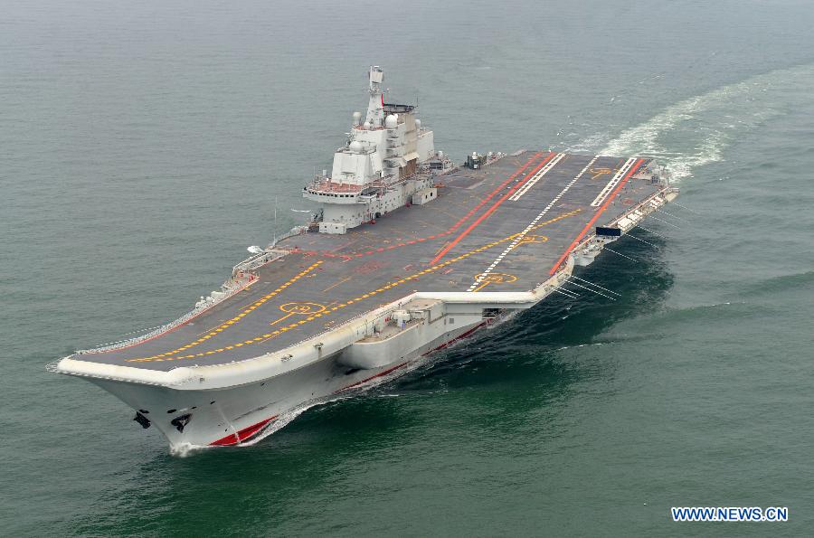 An undated picture of Chinese carrier Liaoning. Xinhua Photo