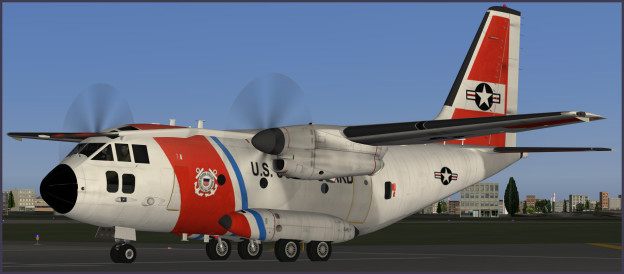 An artists concept of the Coast Guard livery on the C-27J Spartan. 
