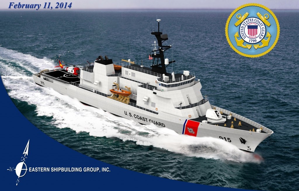 Eastern Shipbuilding's concept for the OPC. Eastern Shipbuilding Photo