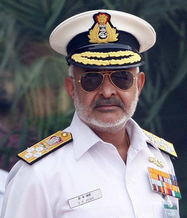 Chief of Naval Staff Adm. DK Joshi. Indian Navy Photo