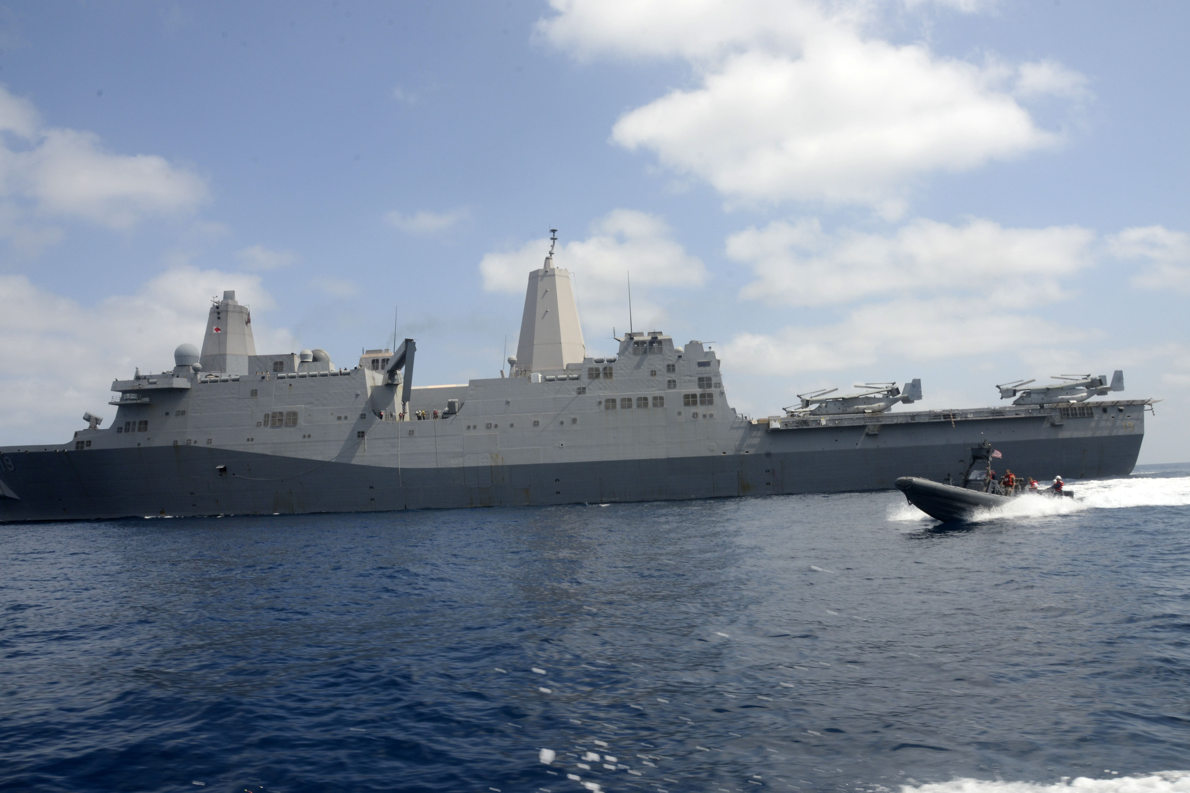 USS Mesa Verde (LPD-19) in 2014. US Navy Photo