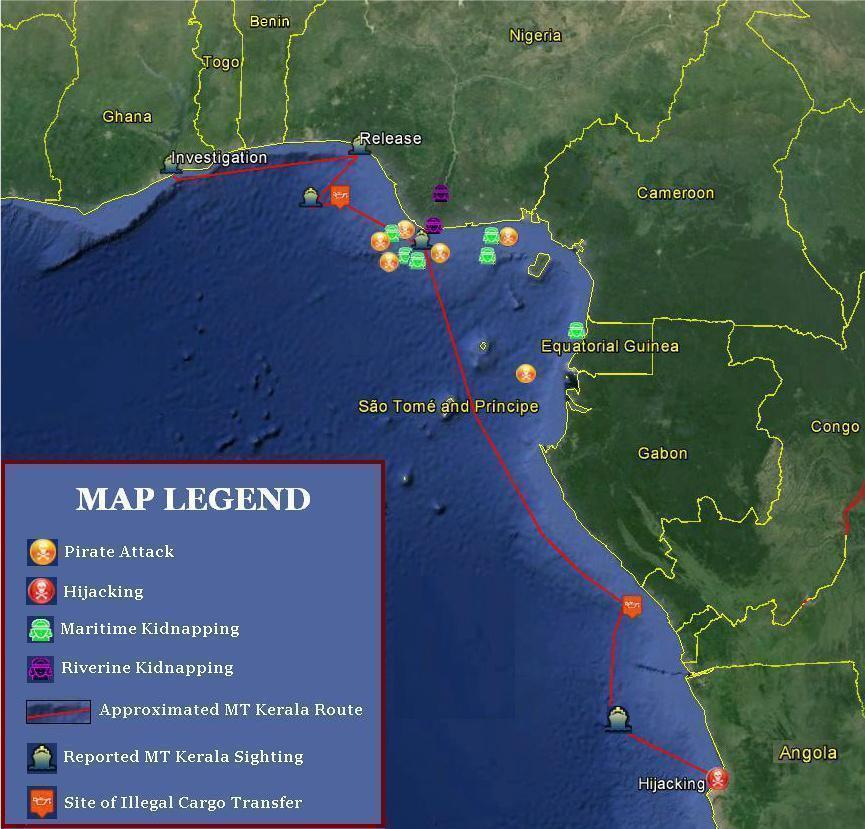 Data from Delex Maritime Analysis Center, OCEANUS Live, Nigerian Navy