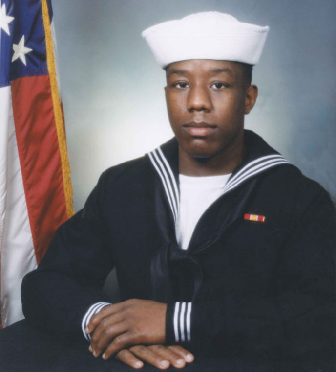 Master-at-Arms 2nd Class Mark A. Mayo was killed on board the destroyer USS Mahan on Monday. US Navy Photo