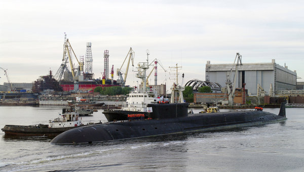 Russian Borey Class nuclear ballistic missile submarine