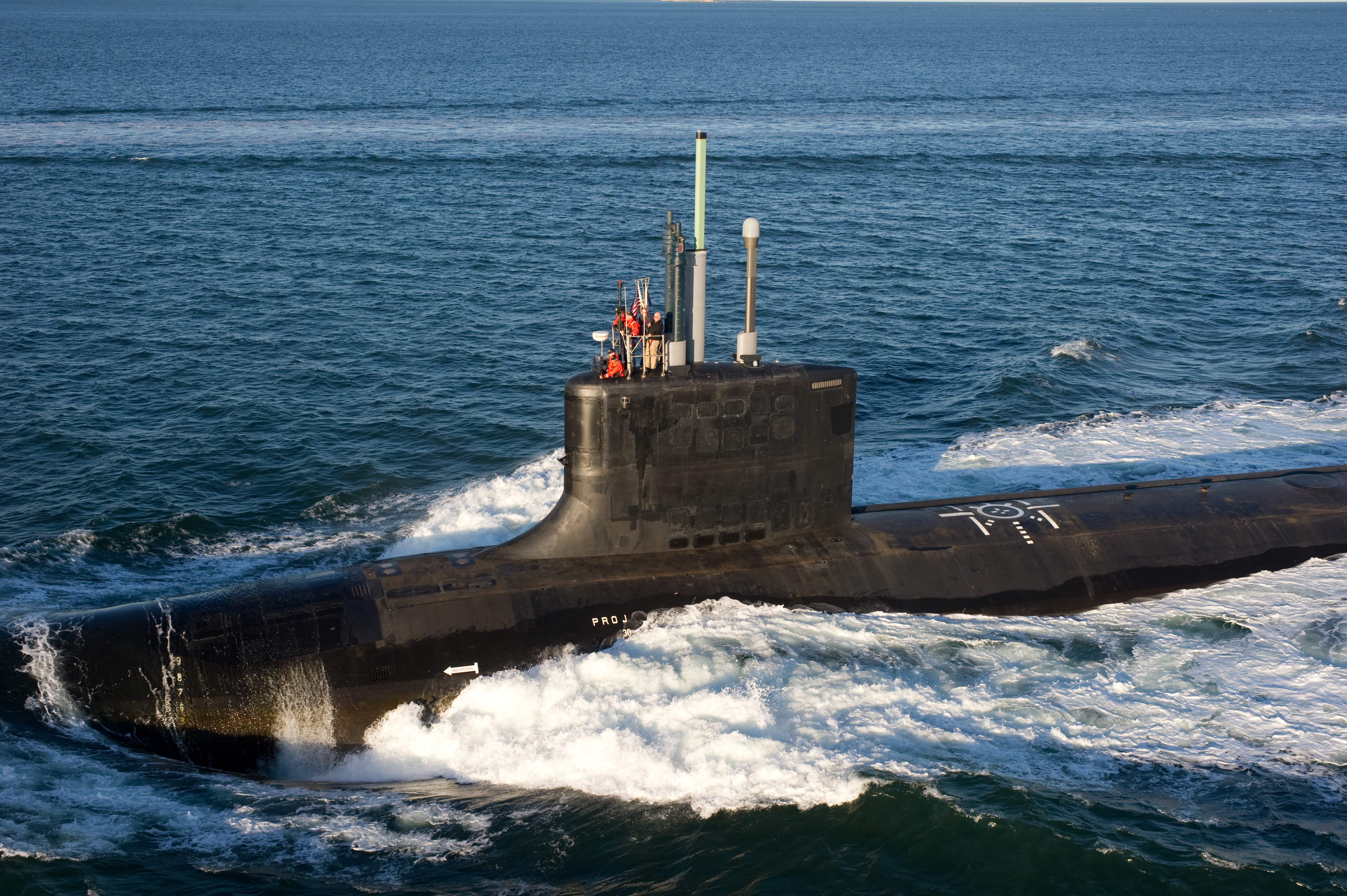 USS Mississippi (SSN-782) conducts alpha trials in the Atlantic Ocean in 2012. US Navy Photo
