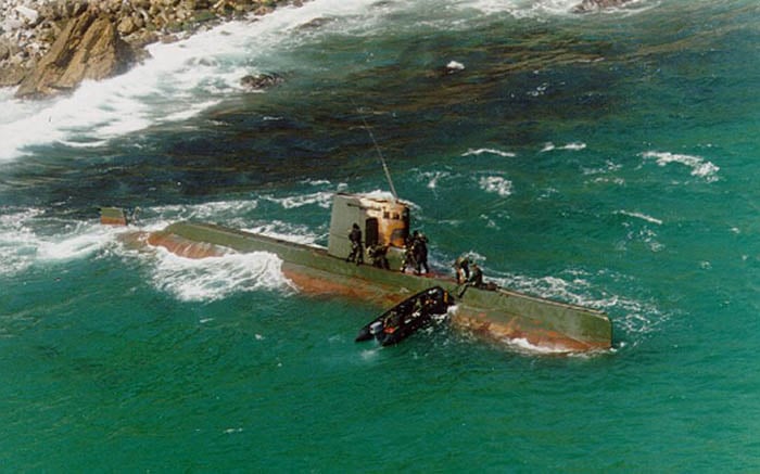 Sang-o class North Korean submarine in 1996