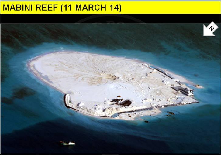 The site of alleged reclamation. Philippines Government Photo 
