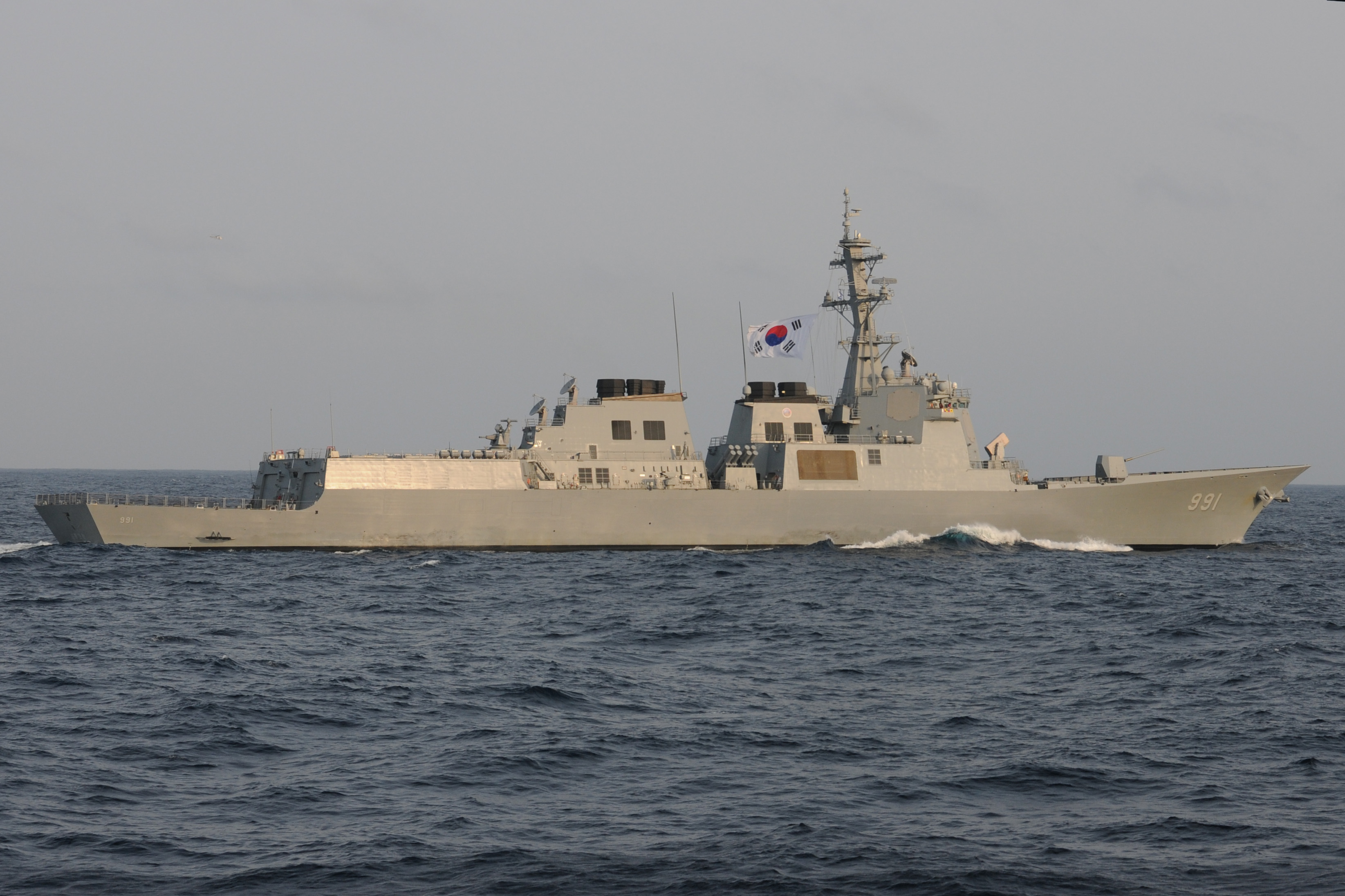 ROKS Sejong the Great (DDG-991) in 2012. US Navy Photo