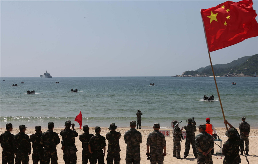 People's Liberation Army special forces in June 2013. Xinhua Photo