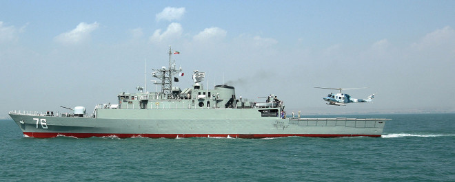 Iran Claims New Frigate Undergoing Sea Trials with Armed UAVs