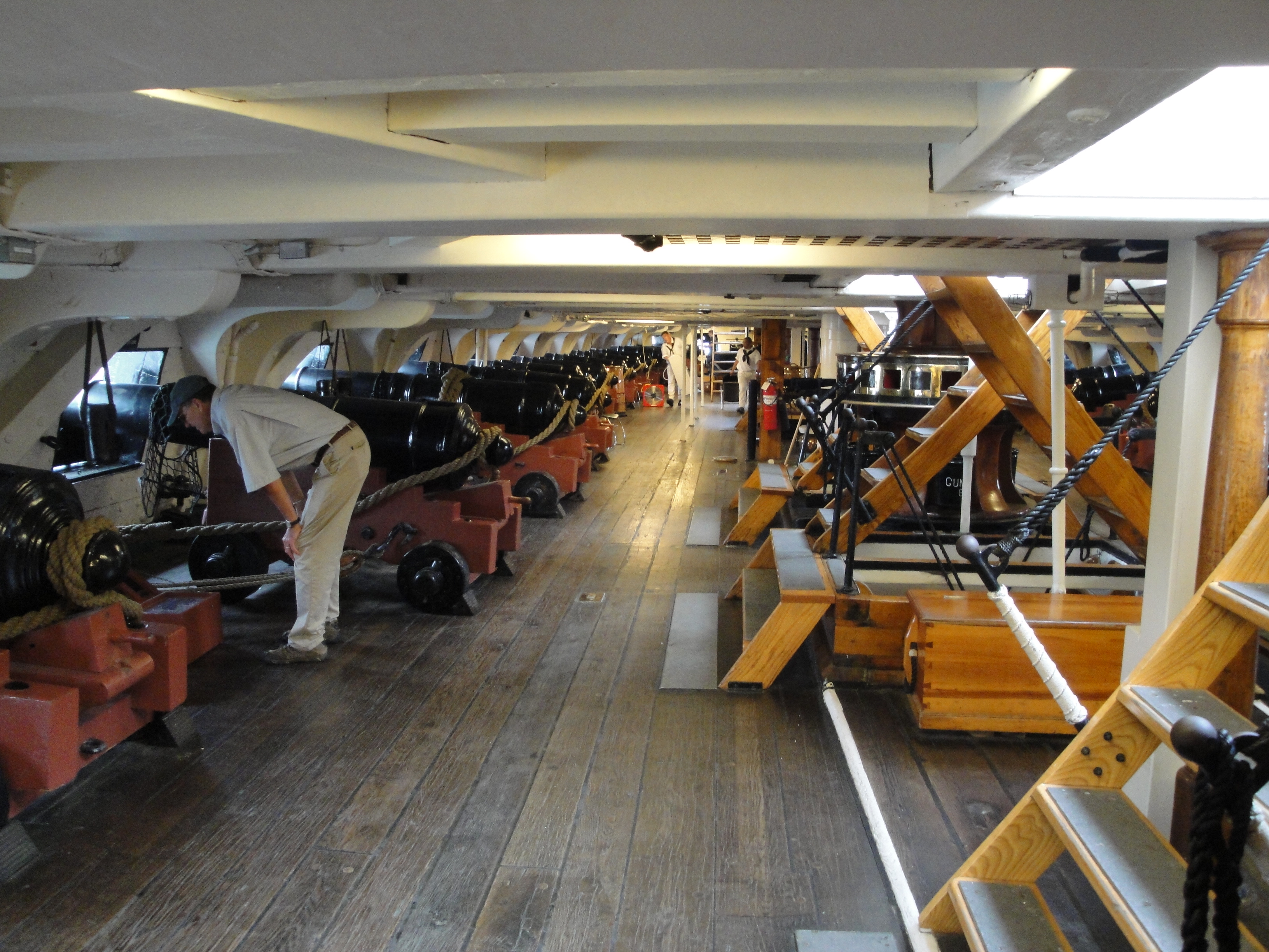 The ship's gun deck. Glenn Moyer Photo 