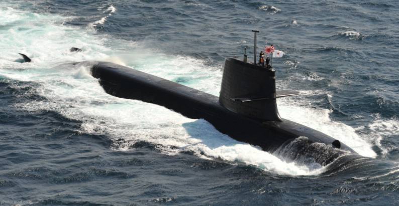 Japanese Soryu-class class submarine. JSDF Photo
