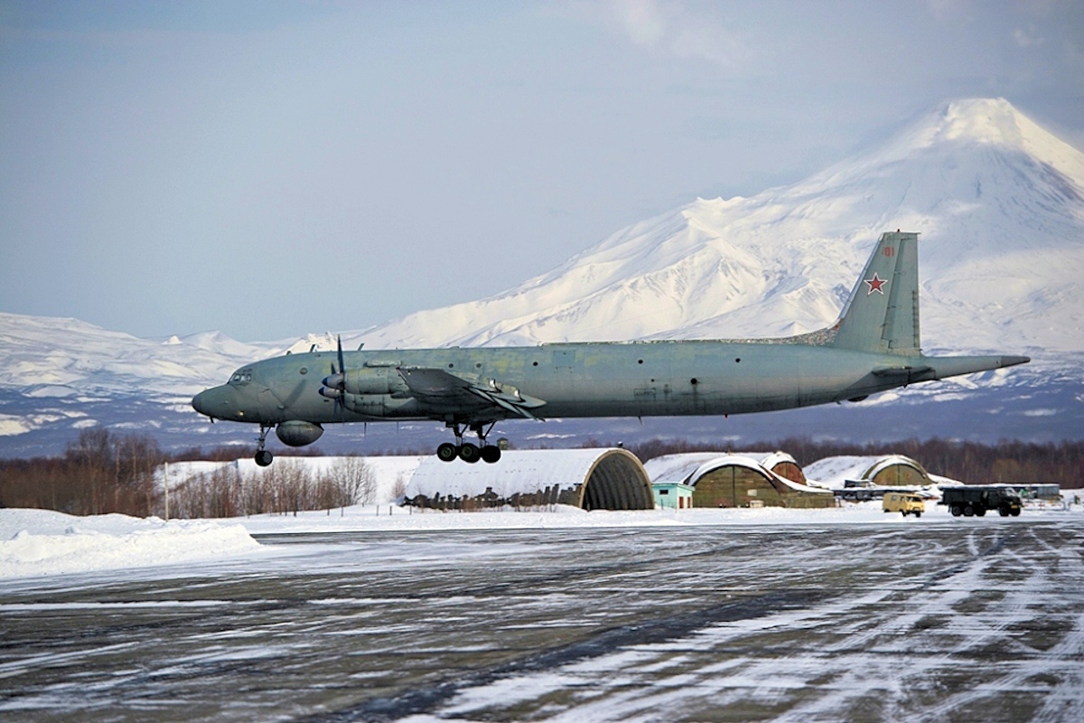 An April 2014 photo of a Russian Ilyushin Il-38 Anti-Submarine Warfare (ASW) aircraft. The U.S. denied reports a similar aircraft chased off a U.S. Virginia-class submarine from the Barents Sea. 