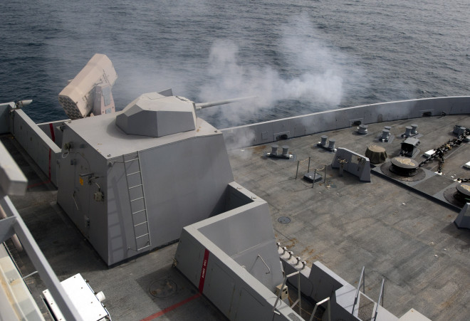 Navy Swaps Out Anti-Swarm Boat Guns on DDG-1000s