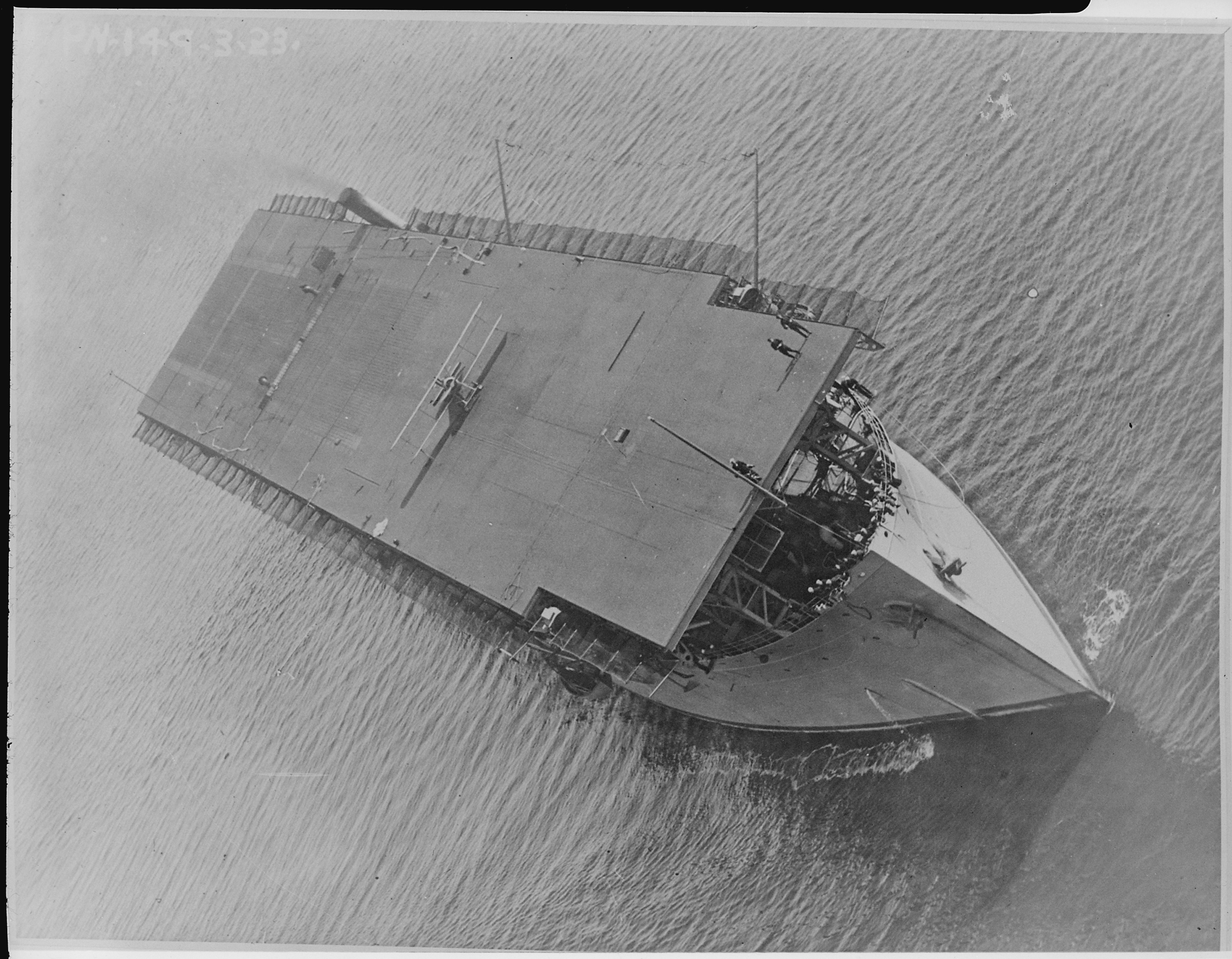 USS Langley (CV-1) in 1926. US Navy Photo