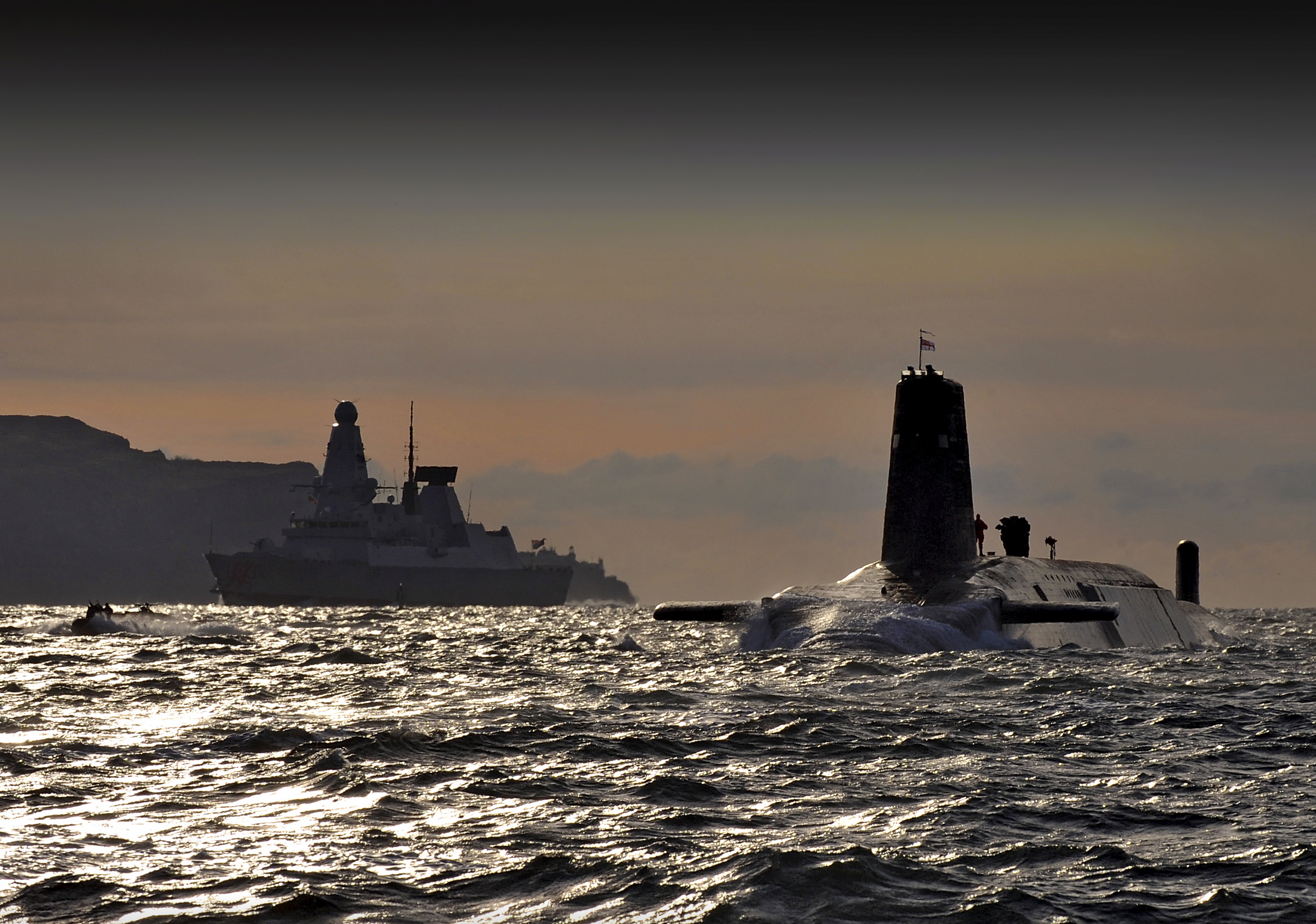 HMS Vanguard arrives back at HM Naval Base Clyde following a nuclear deterrence patrol. U.K. Royal Navy Photo