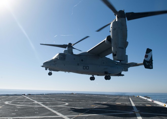 Search Concludes For Marine Following Persian Gulf Osprey Bail Out, Marine Presumed Dead