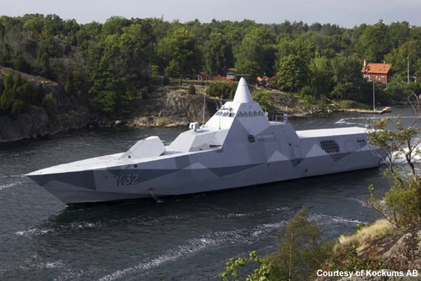 Swedish Navy Visby-class corvette 