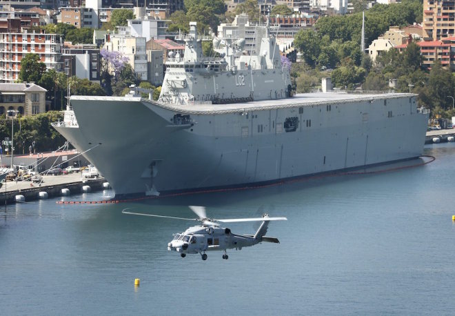 Largest Ever Australian Warship Enters Fleet