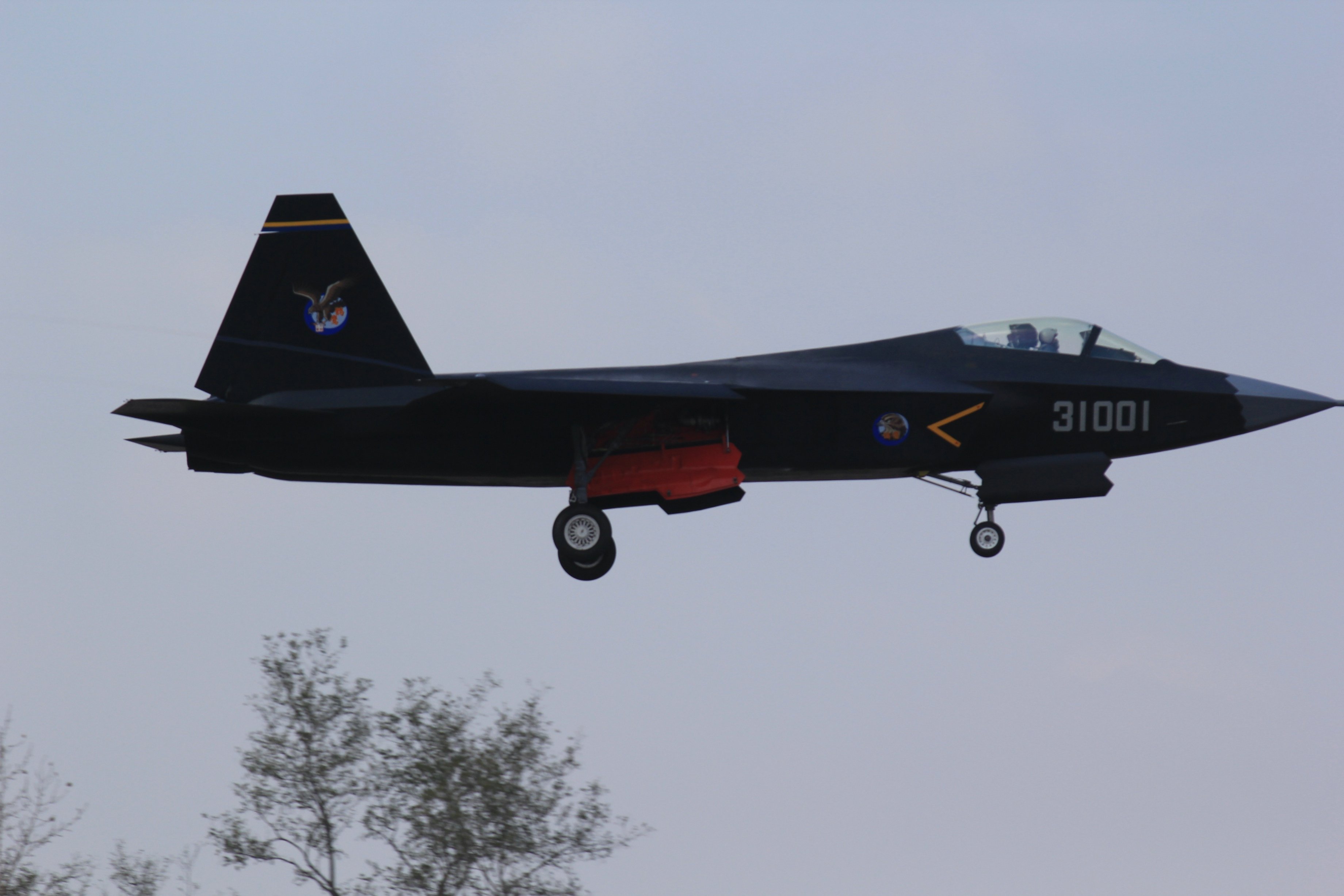 An undated photo of the Shenyang-J-31