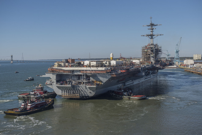 Video: Carrier USS Abraham Lincoln Leaves Dry Dock